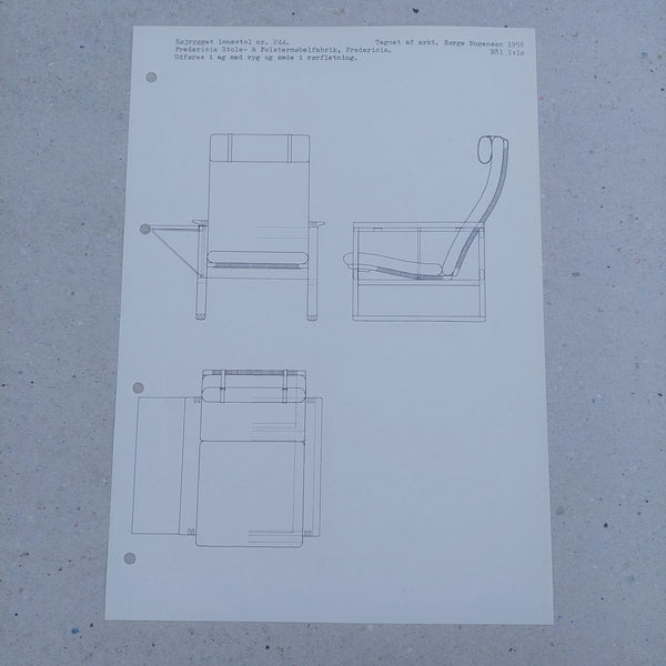 Møbeltegning - Børge Mogensen