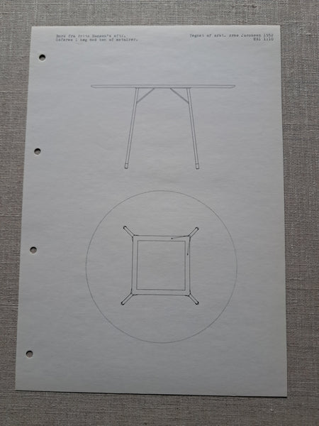Arne Jacobsen - møbeltegning