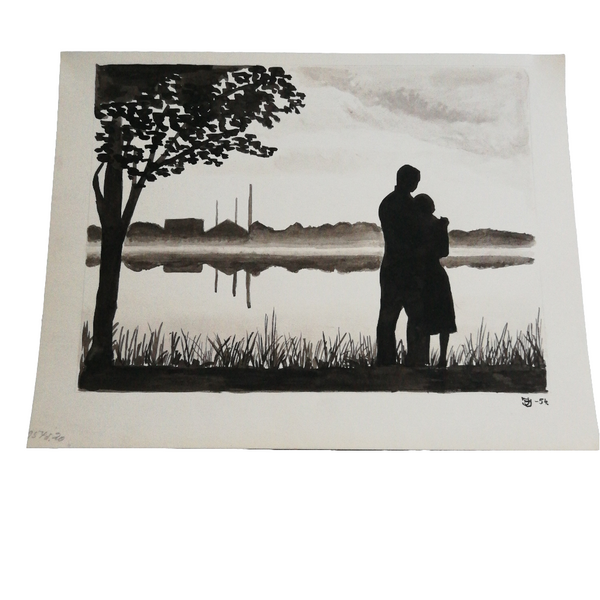 J. L. jacobsen - tusch og akvarel