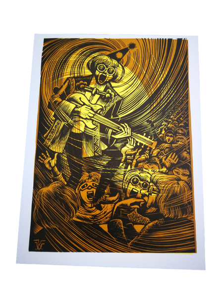 Karoly v - linoleumsnit