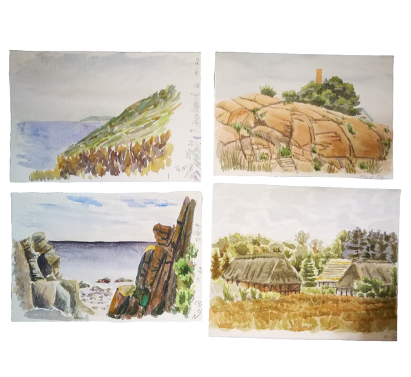 J.L. Jacobsen - akvarel